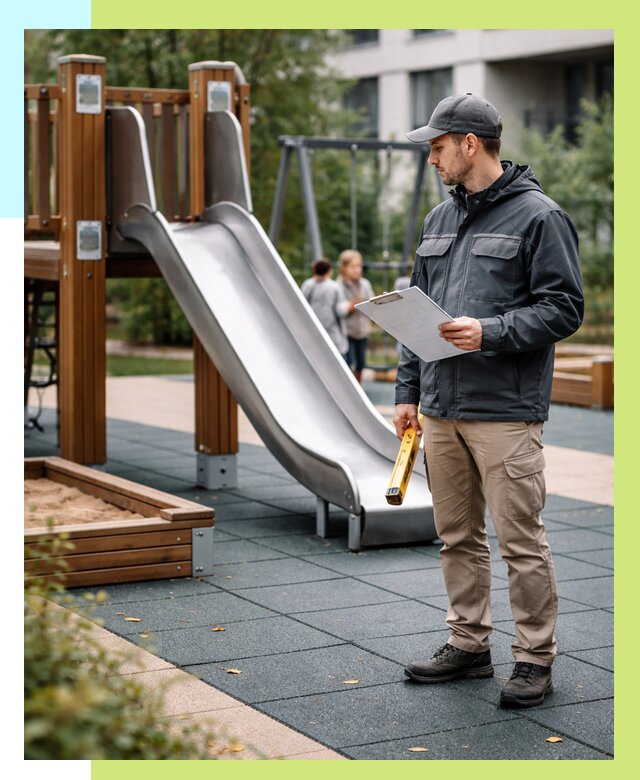 Сертификация детских площадок в Сызрани от 25325 р. | Алешин-Сзр