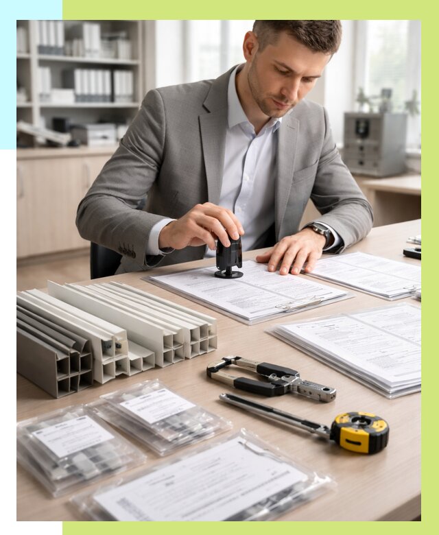 Сертификация ПВХ продукции в Сызрани от 8611 р., Алешин-Сзр