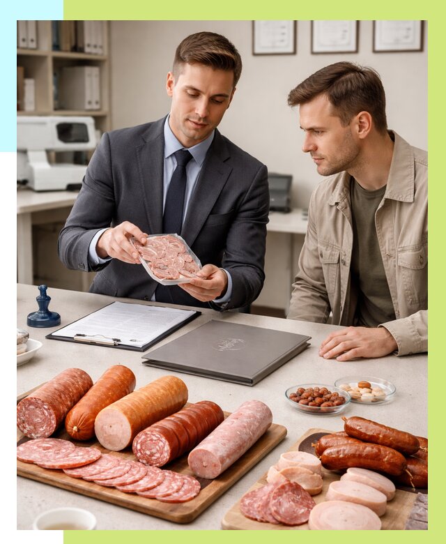 Сертификация колбасных изделий в Сызрани от 7598 р. | Алешин-Сзр