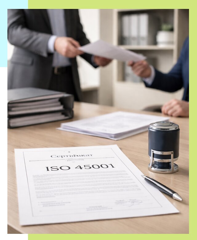 Сертификат ISO 45001 в Сызрани под ключ от 45585 р. | Алешин-Сзр